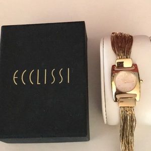 Ecclissi gold tone watch